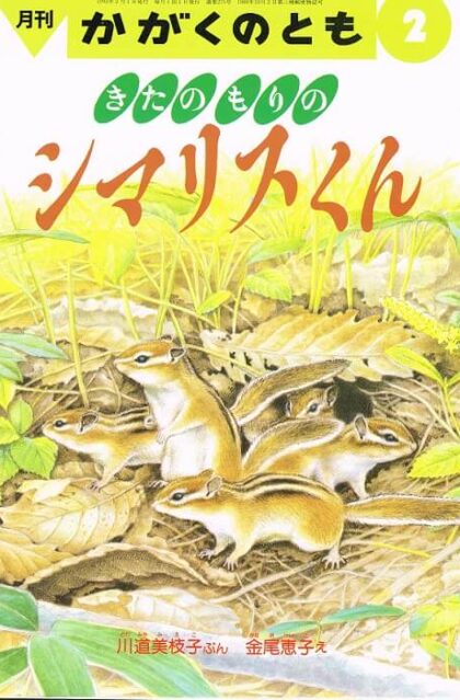 きたのもりの　シマリスくん　かがくのとも　通巻２７５号　（１９９２年２月号）　※折り込みふろくあり