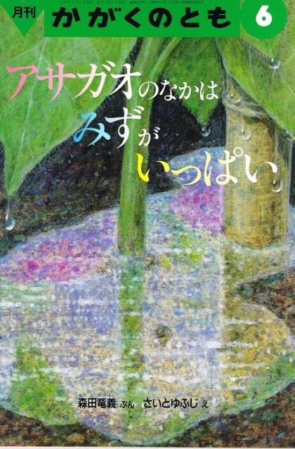 アサガオのなかはみずがいっぱい　かがくのとも　通巻３３９号　（１９９７年６月号）　※折り込みふろくあり